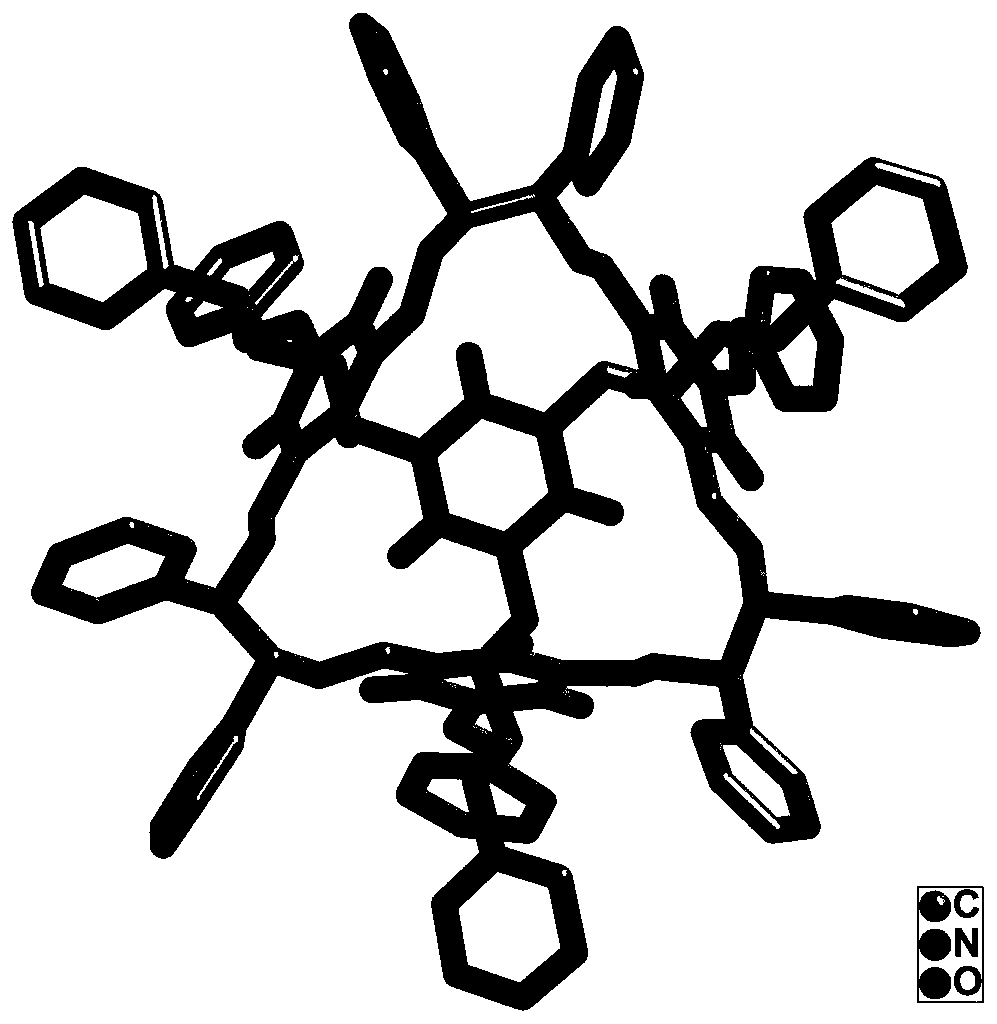 Capillary gas chromatography chiral column based on chiral organic molecular cage material