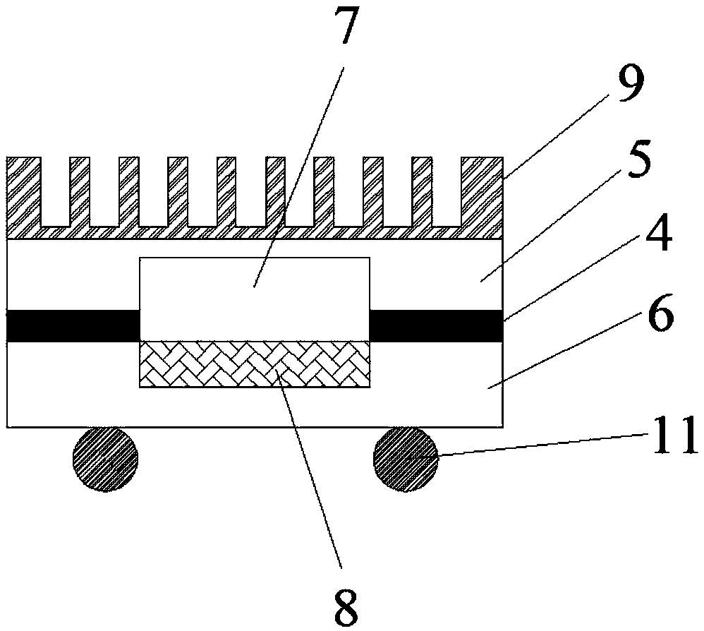 Phase-change heat dissipation chip structure and manufacturing method thereof