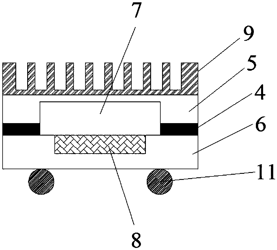 Phase-change heat dissipation chip structure and manufacturing method thereof