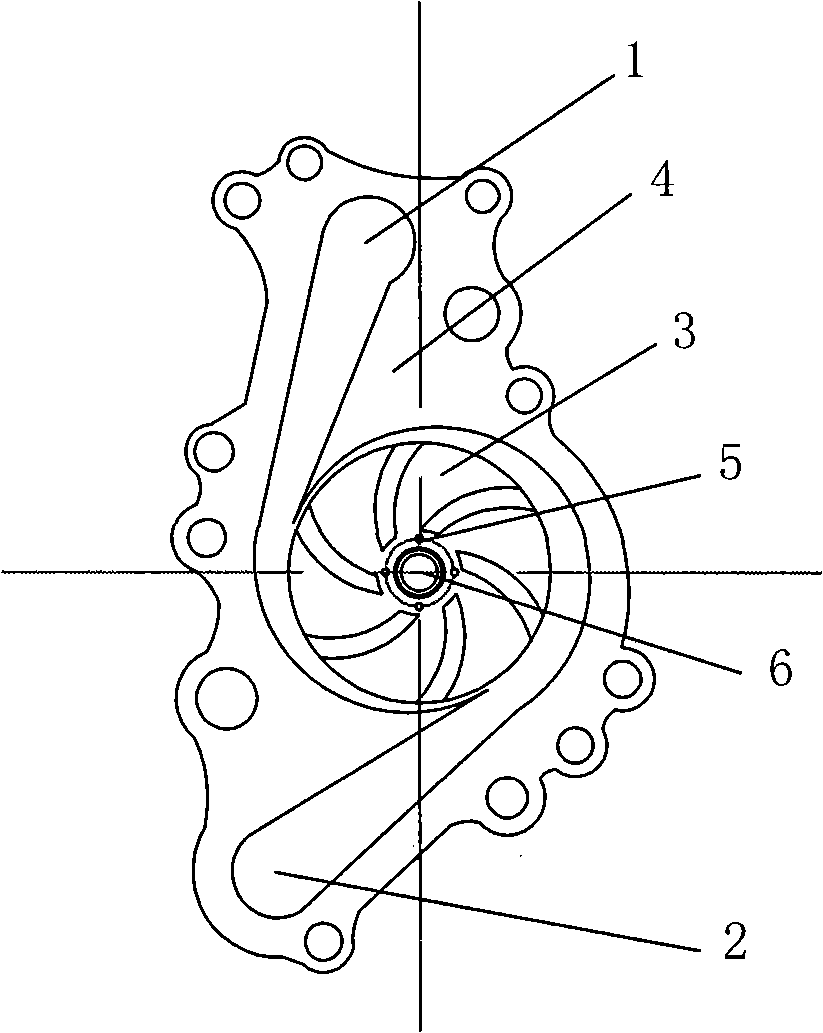 Automobile engine cooling water pump