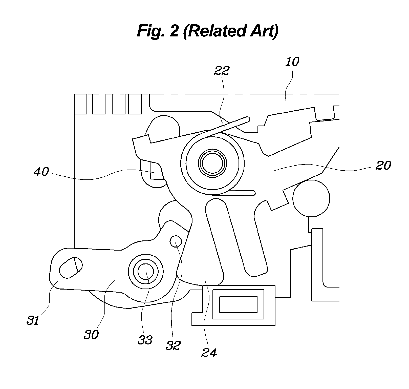 Door latch apparatus for vehicle