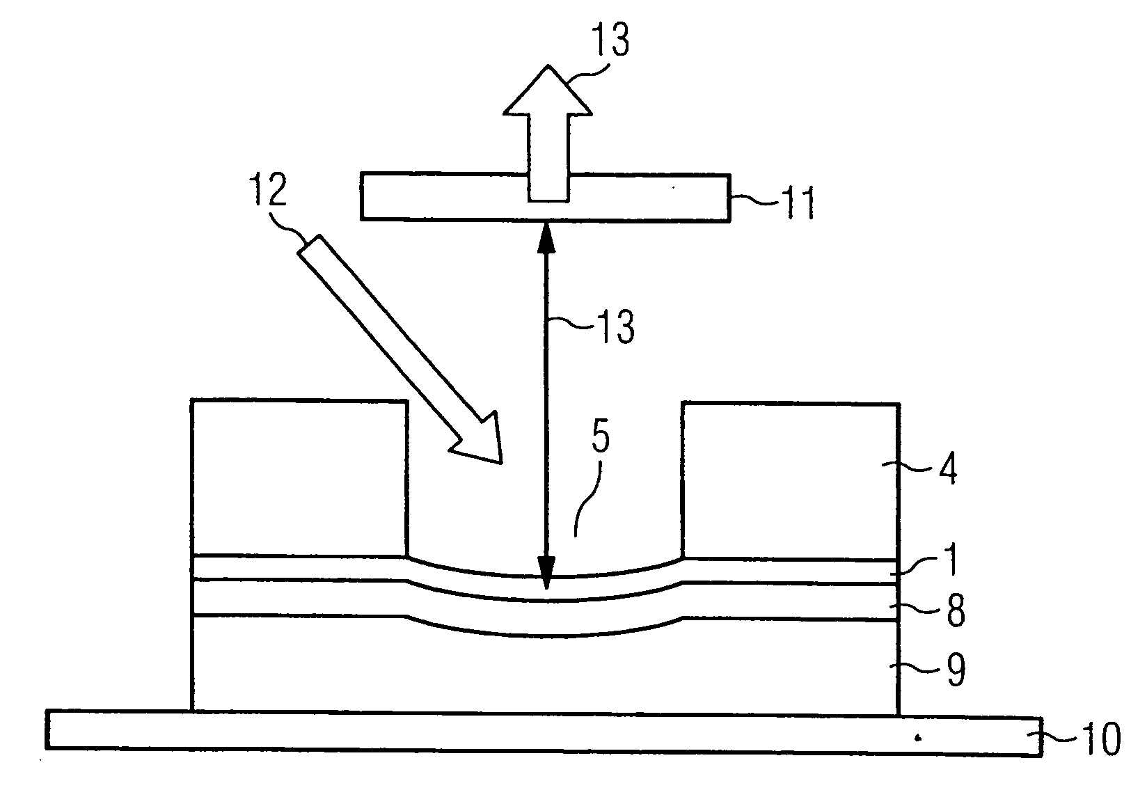 Semiconductor component having a curved mirror and method for producing a semiconductor component having a curved semiconductor body