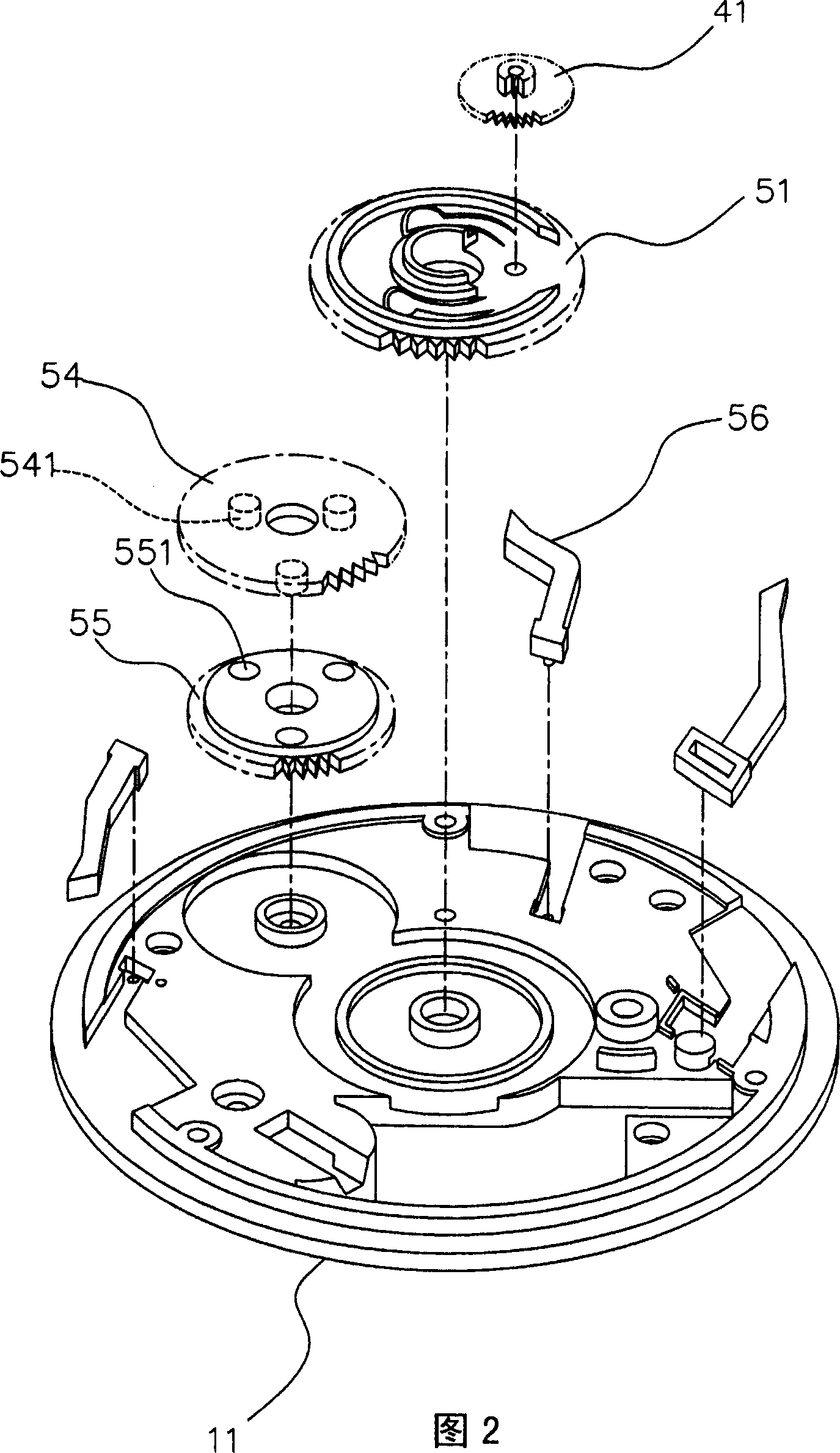 Timepiece assembly with world time zone display