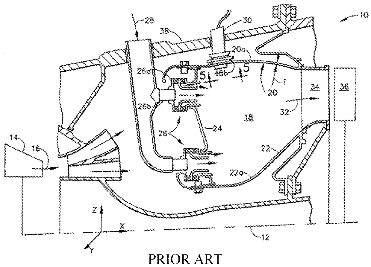 Feature based cooling using in wall contoured cooling passage