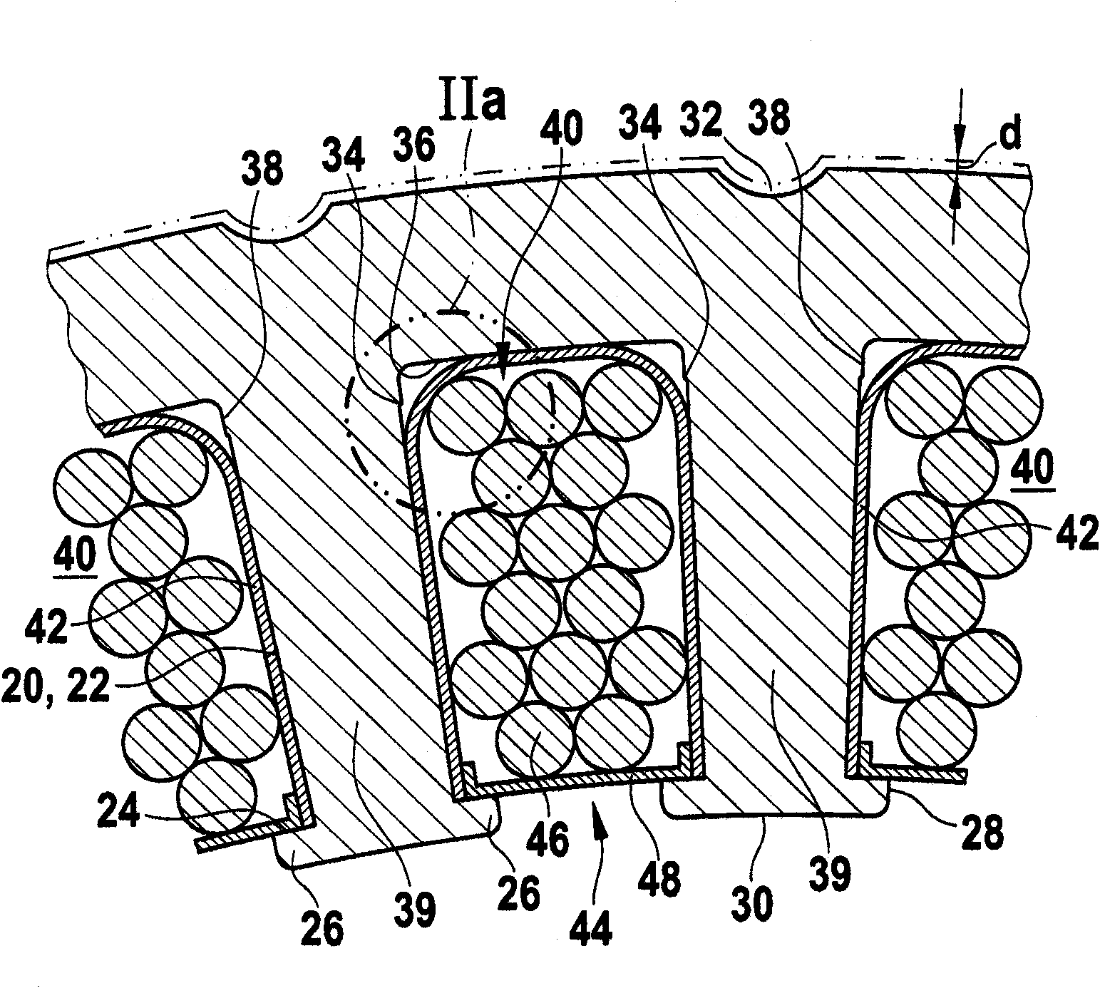 Stator core for an electric machine