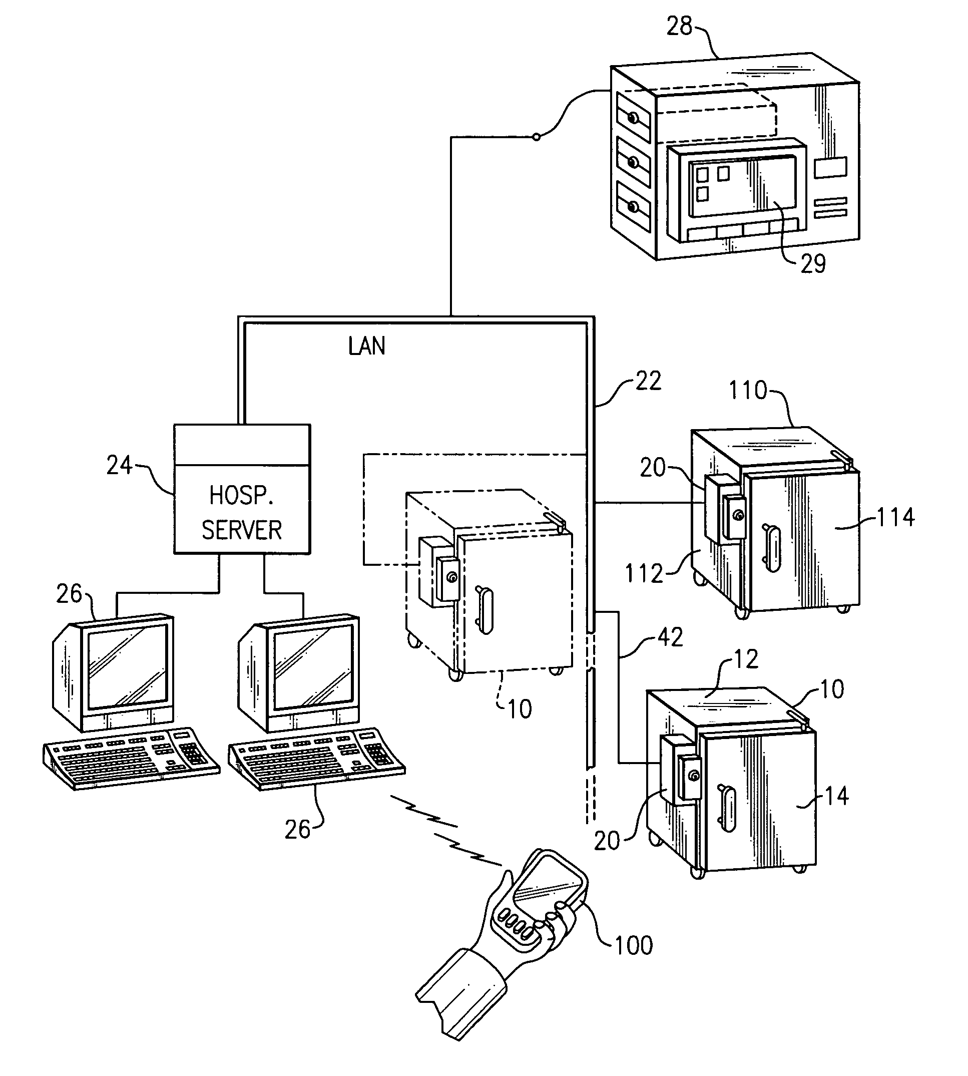 Remotely or locally actuated refrigerator lock with temperature and humidity detection