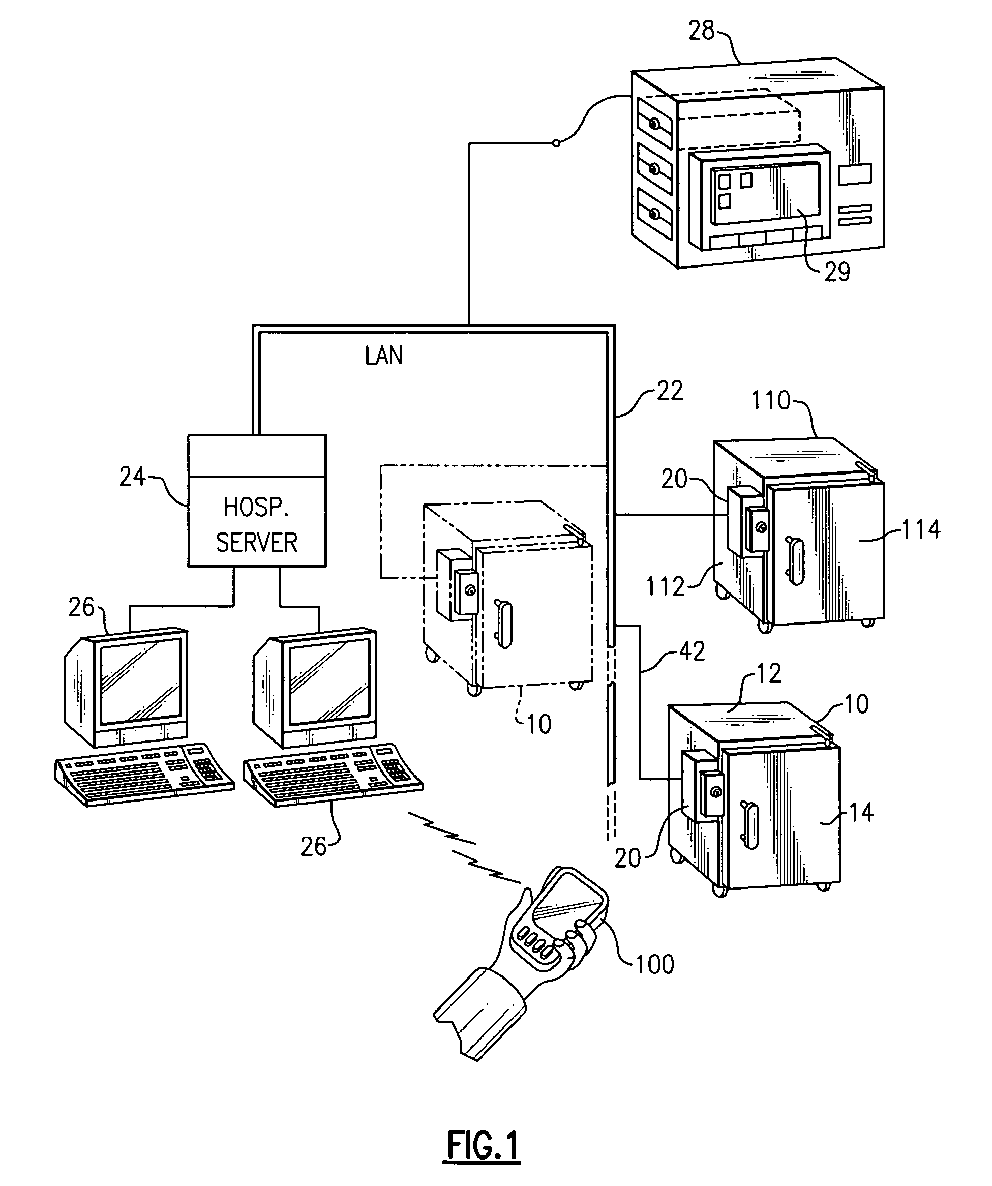 Remotely or locally actuated refrigerator lock with temperature and humidity detection