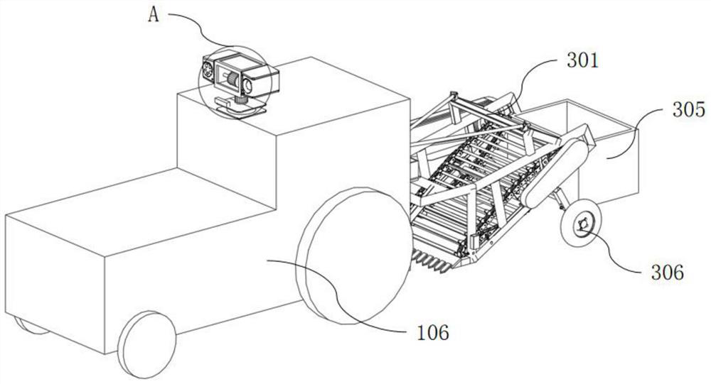 Unmanned water chestnut harvester based on visual navigation