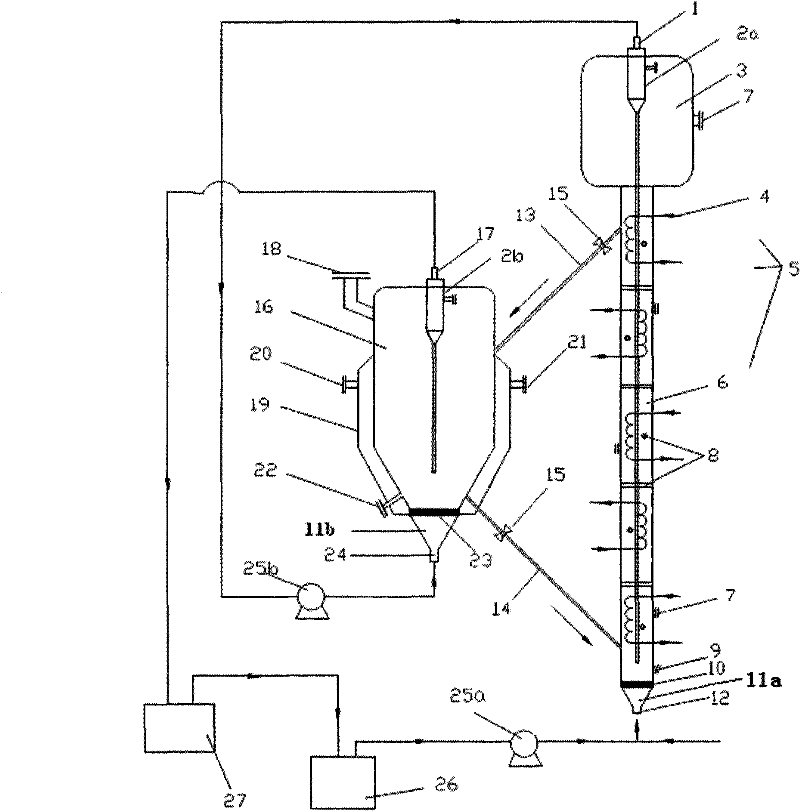 Device for preparing chlorinated polyvinyl chloride by gas-solid phase method and method thereof