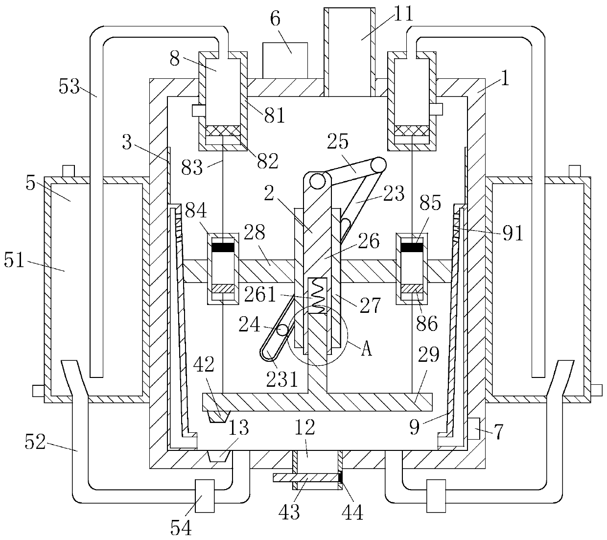 Reaction kettle for producing gear lubricating oil