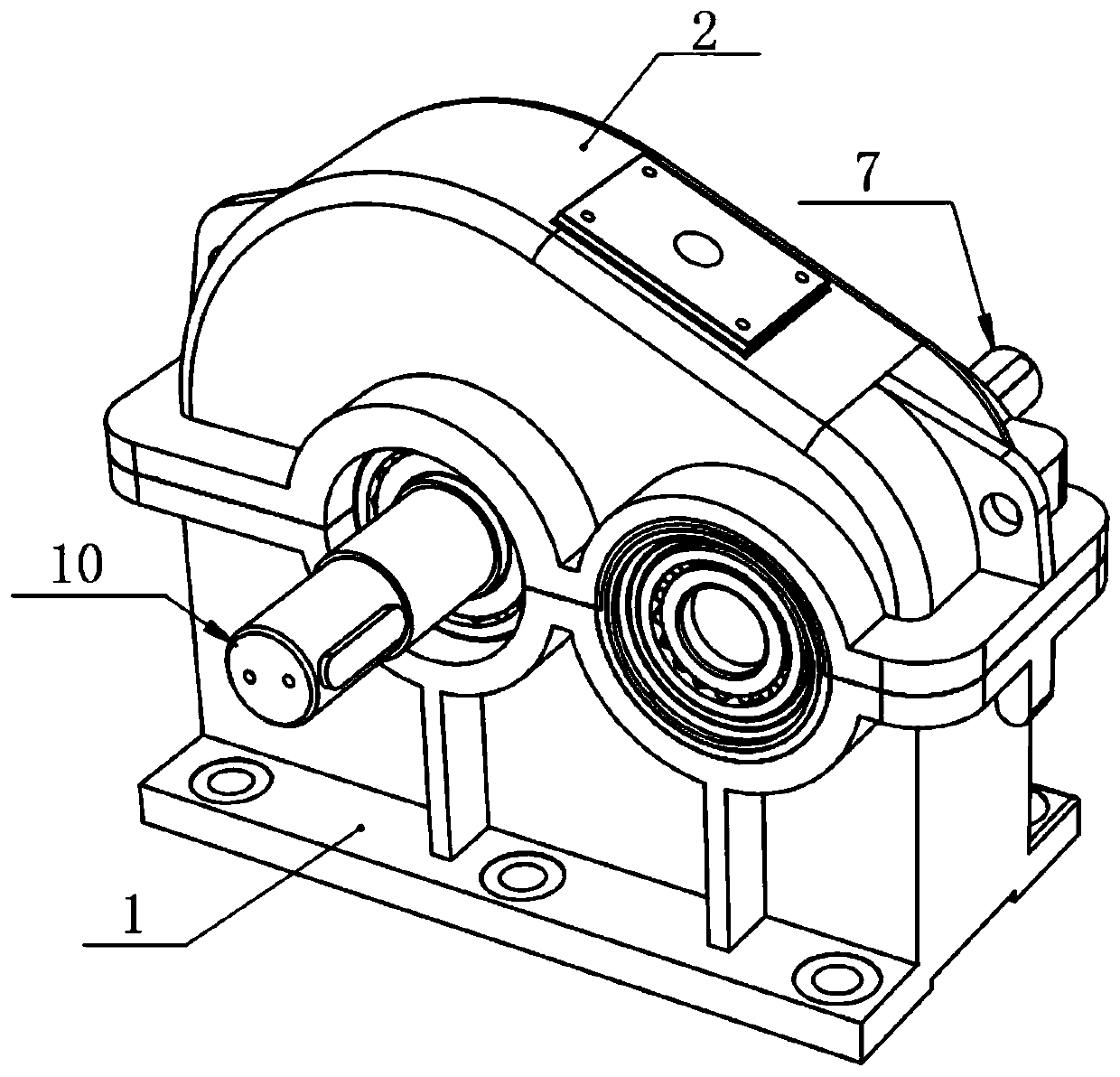 Gear transmission device and method with self-adaptive variable supporting rigidity