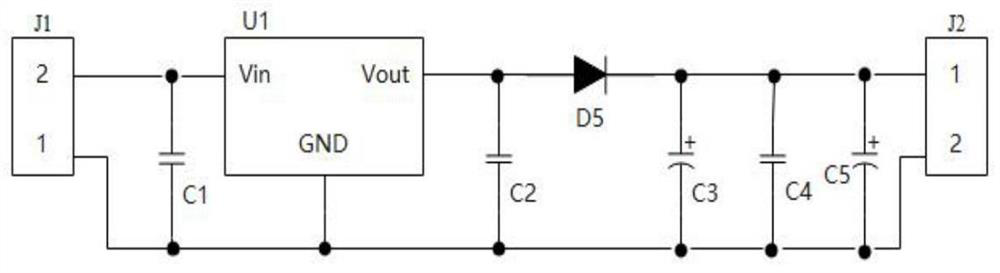 Access control system power-off protection circuit and system thereof