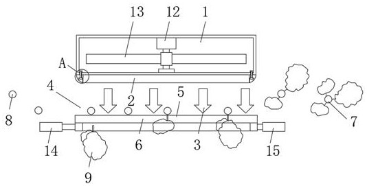 A pneumatic plant branch and leaf separation mechanism and its method