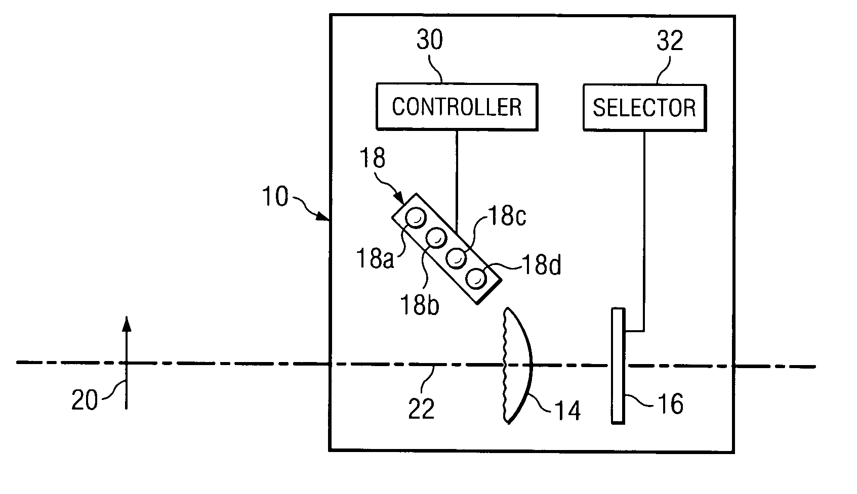 Imaging system with large depth of field