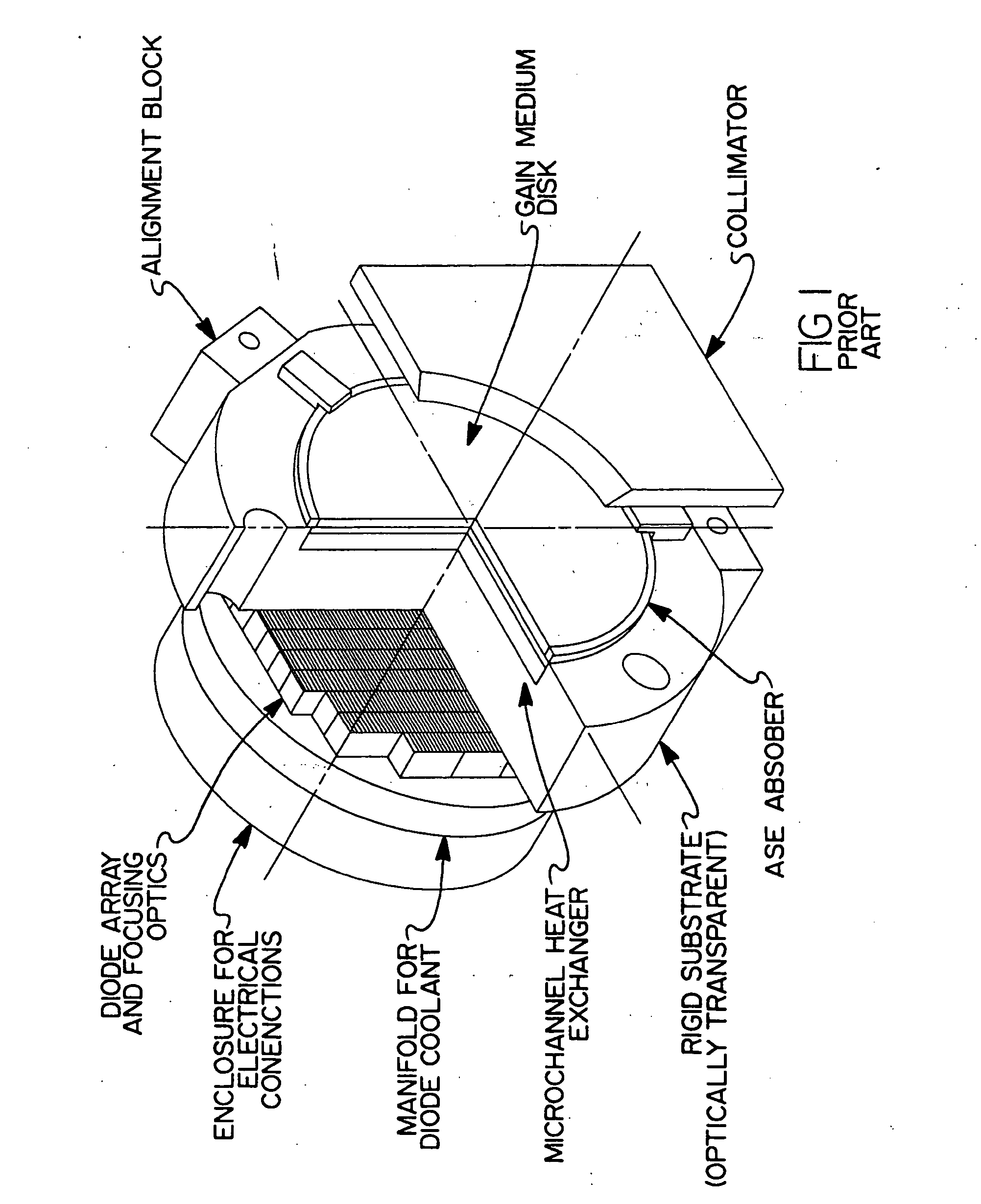 Side-pumped solid-state disk laser for high-average power