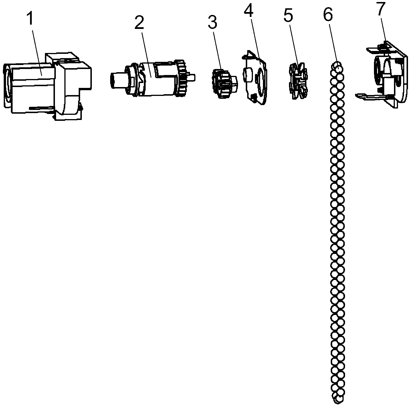 Semi-automatic bead-pulling curtain controller