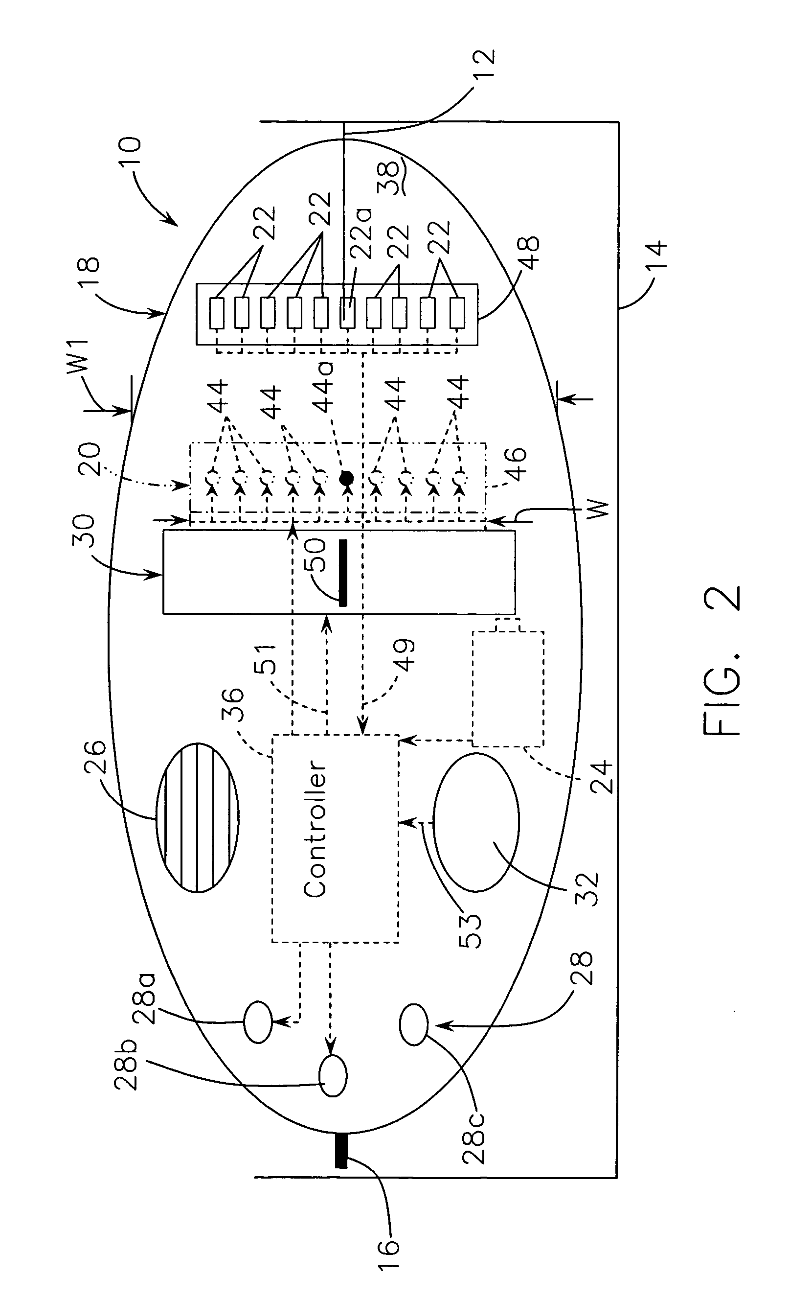 System and method for laser detector with marker