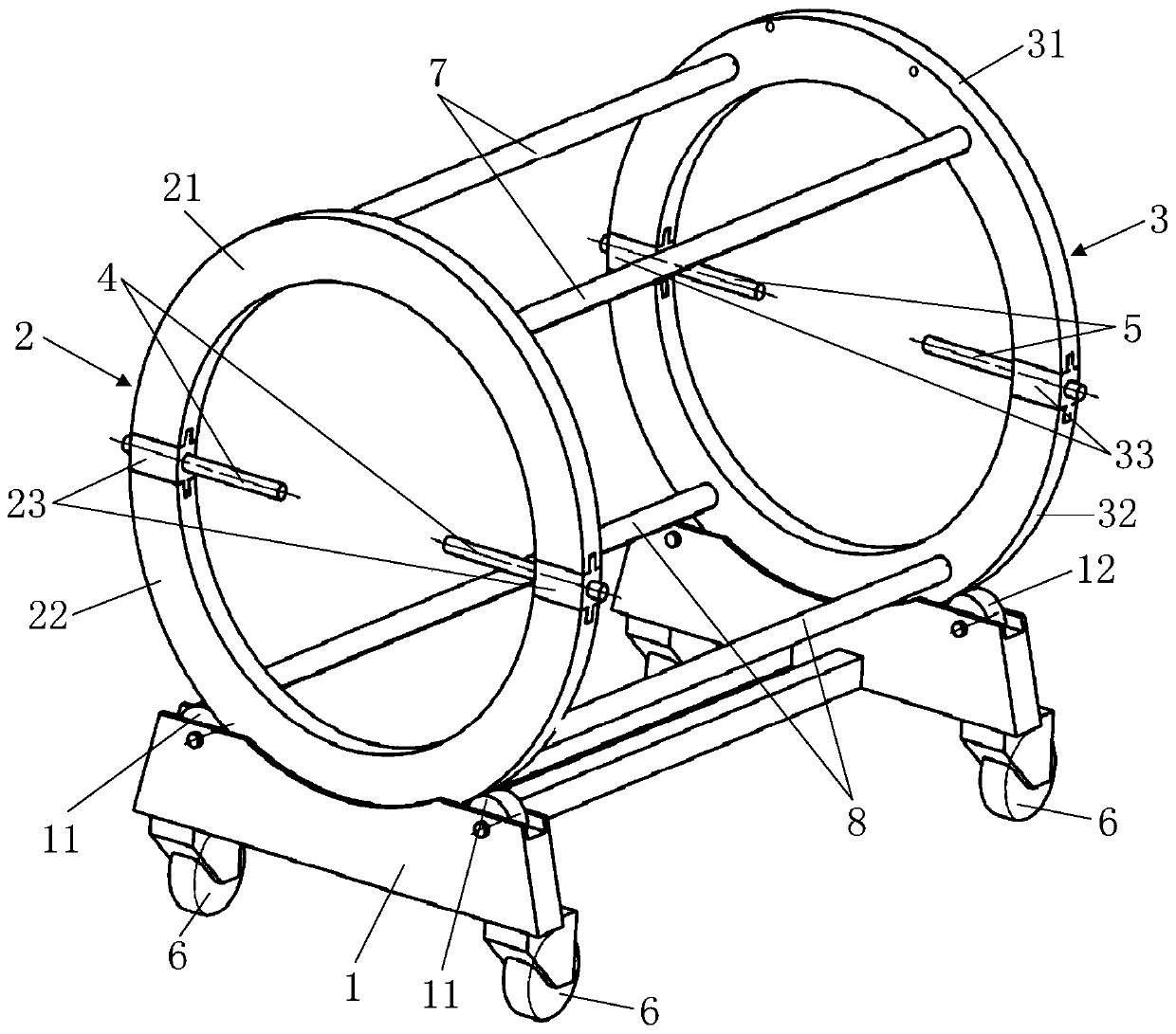 Overturning tool for aircraft