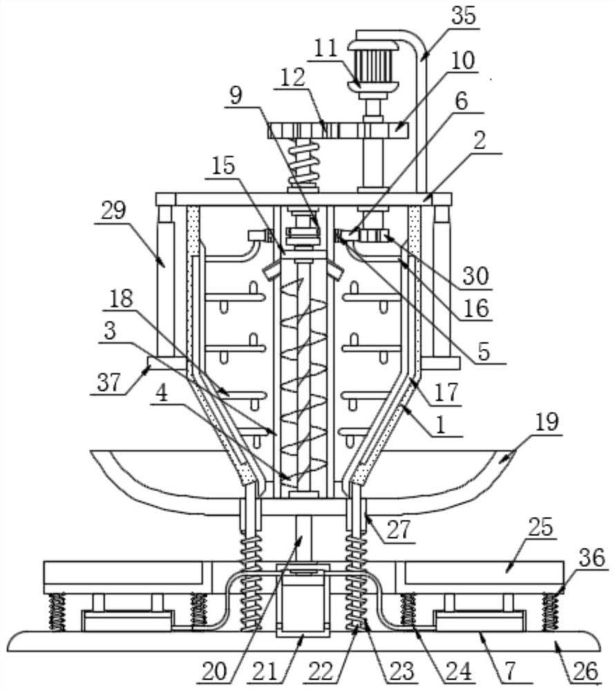 Lactating sow porridge feed machine capable of coping with feeding amount at each stage