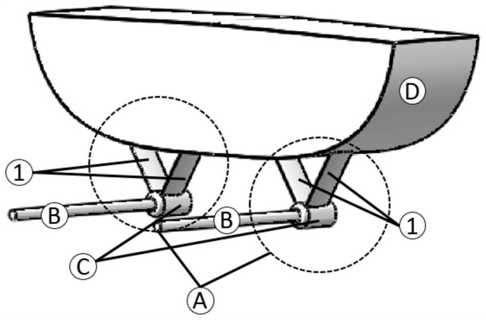 Self-adaptive noise reduction tail shaft bracket