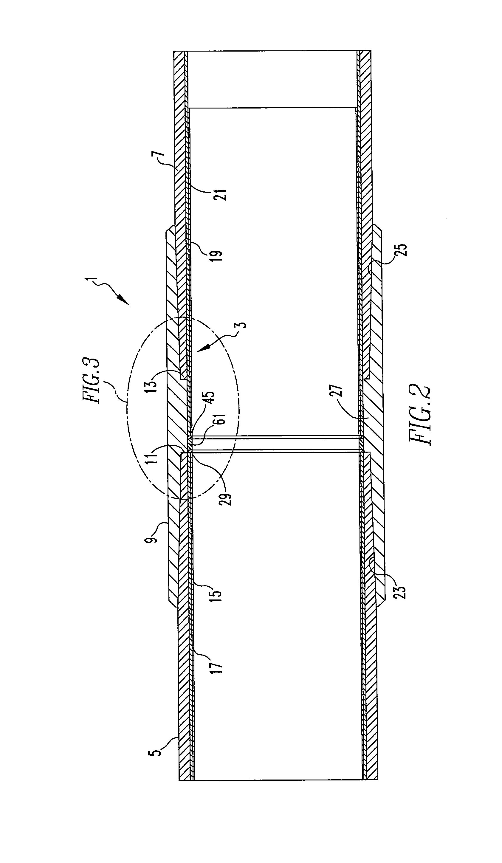 Flush fitting pipe lining system