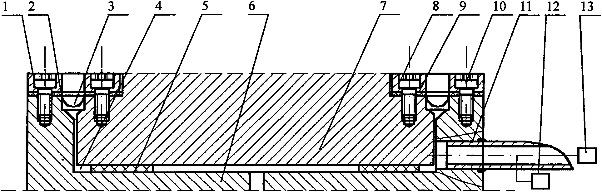 Testing method of leakage rate of high-temperature sealing gasket and testing device thereof