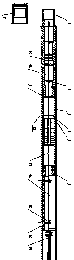 Microwave water holding flow meter combined logging device and detection implementation method thereof