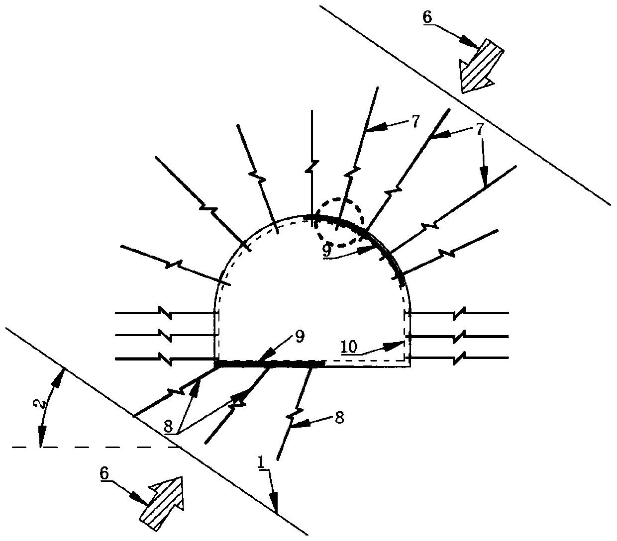 Asymmetrical supporting method of impact ground pressure roadway