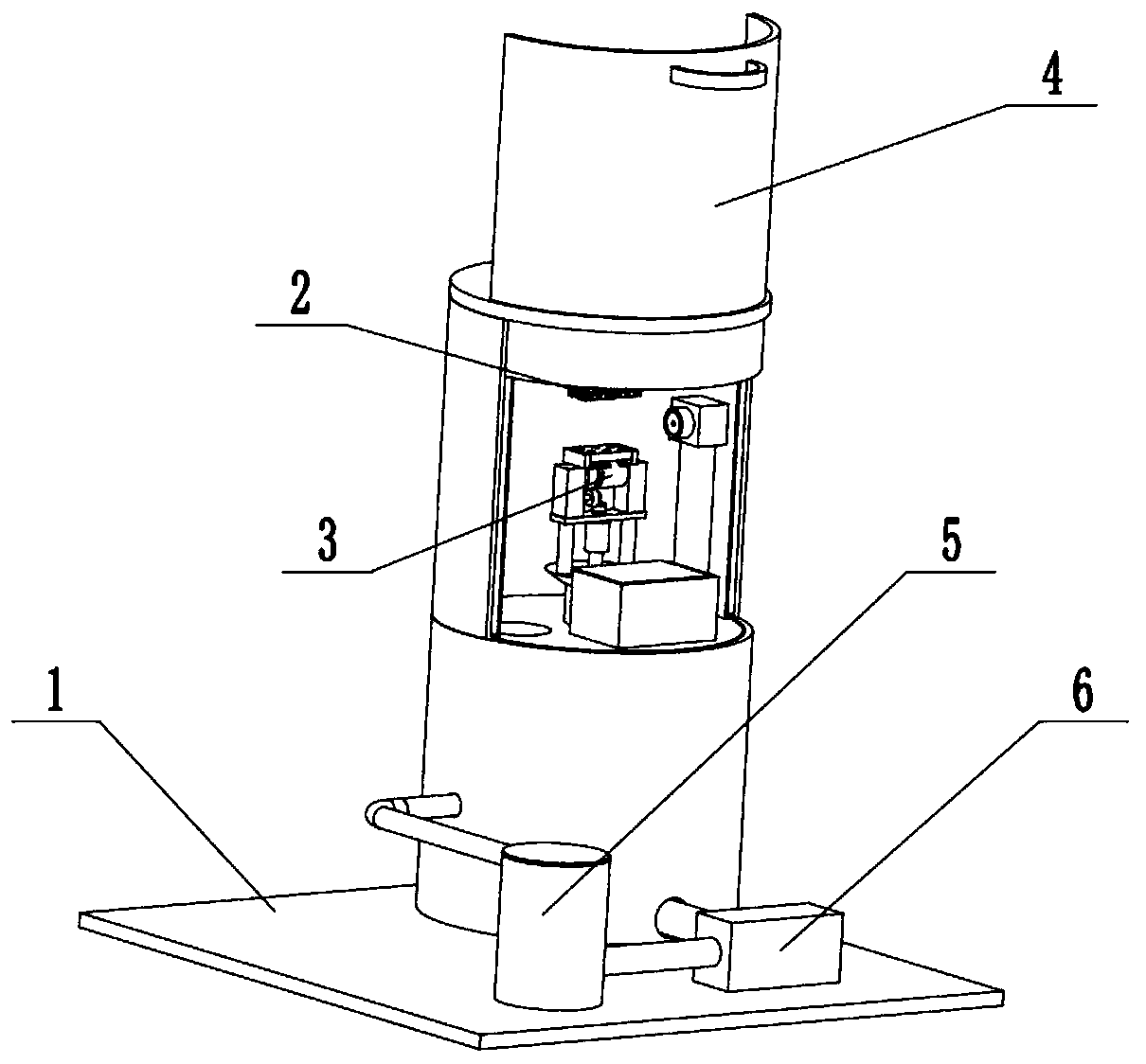 A uniform paint protection device without dead angle