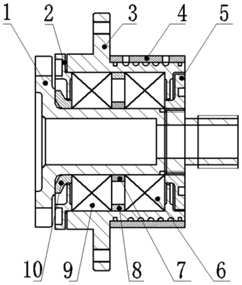 Active vibration isolation shafting assembly with long life and high precision for space