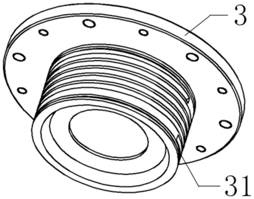 Active vibration isolation shafting assembly with long life and high precision for space