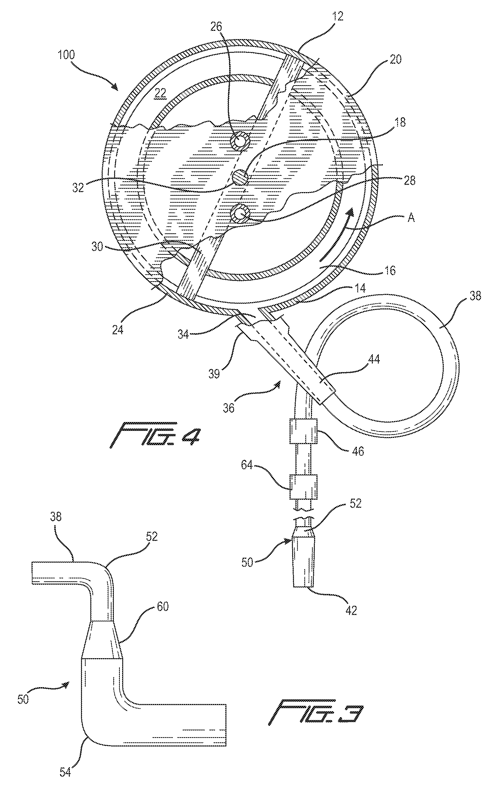 Method and apparatus to minimize air-slurry separation during gypsum slurry flow