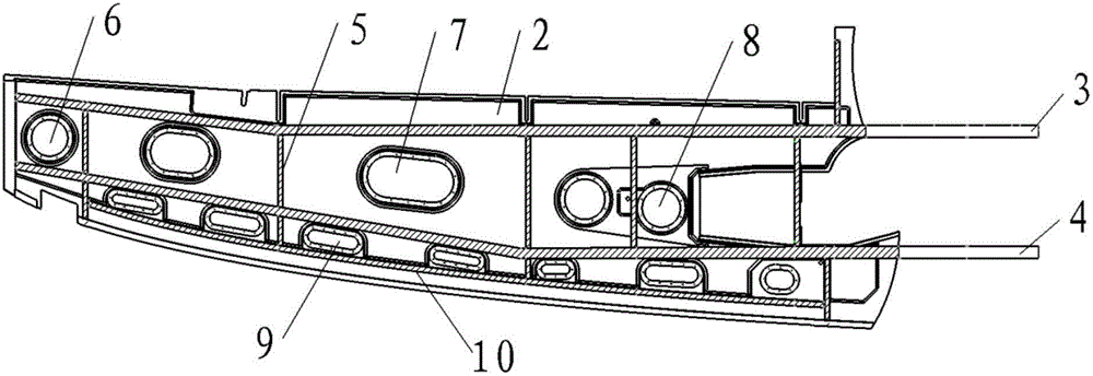 Composite wing integral oil tank and manufacturing method thereof