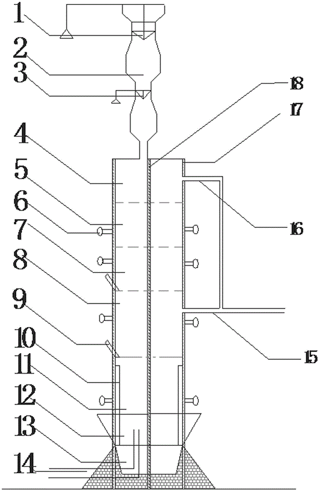 Process of generating combustible gas by gasification of sludge