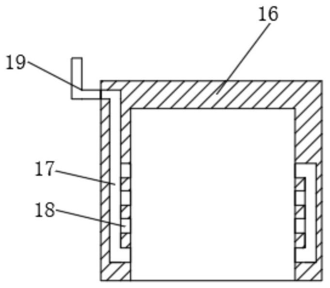 Boiler outlet flue structure with ash removal hole