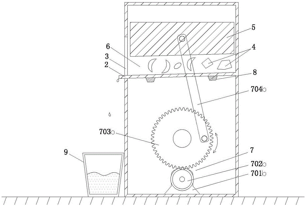 Squeezing type juicer