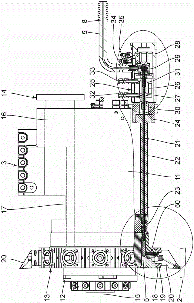 Tool turret for machining workpieces and machining system with such tool turret