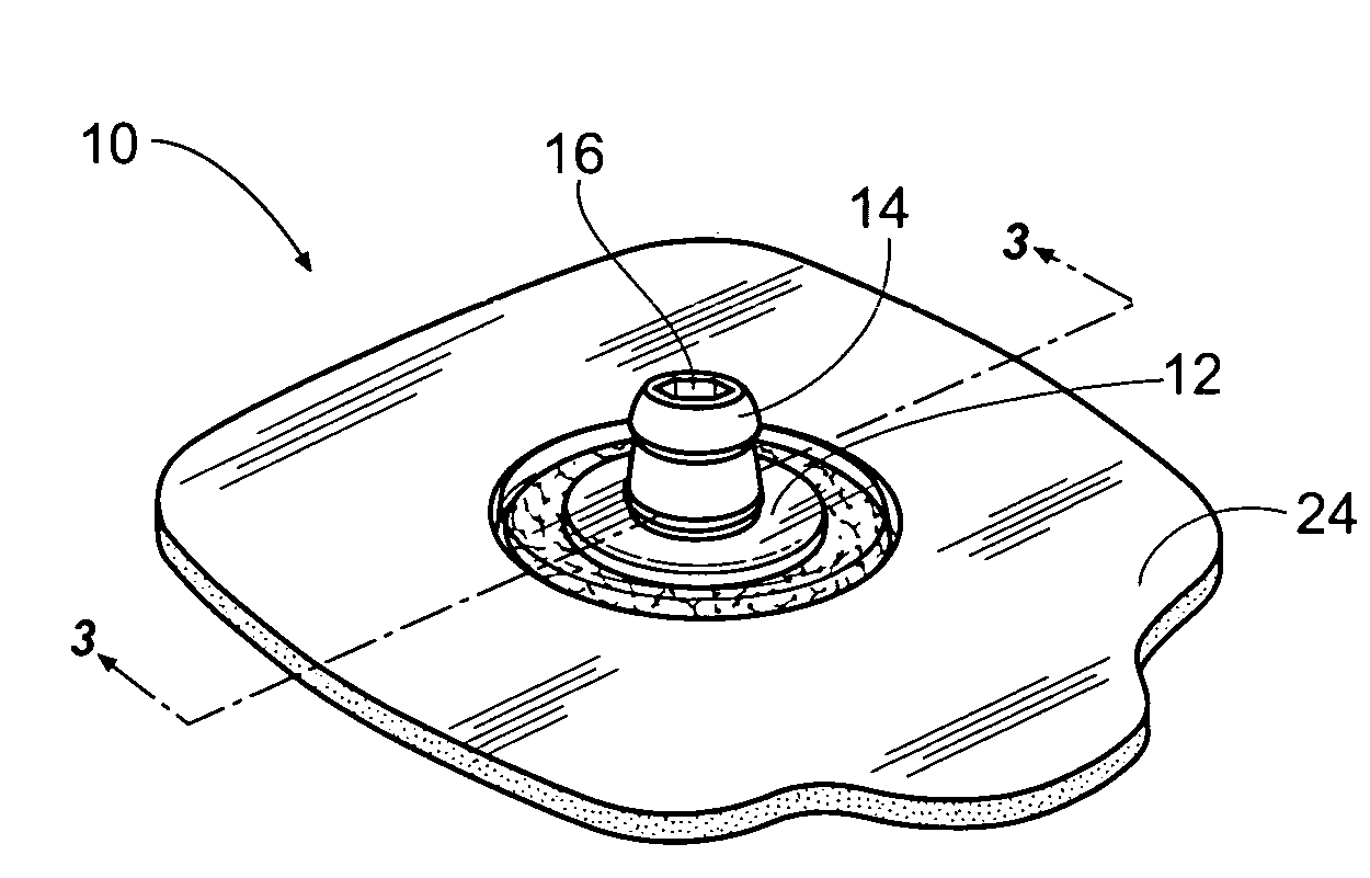 ECG monitoring electrode