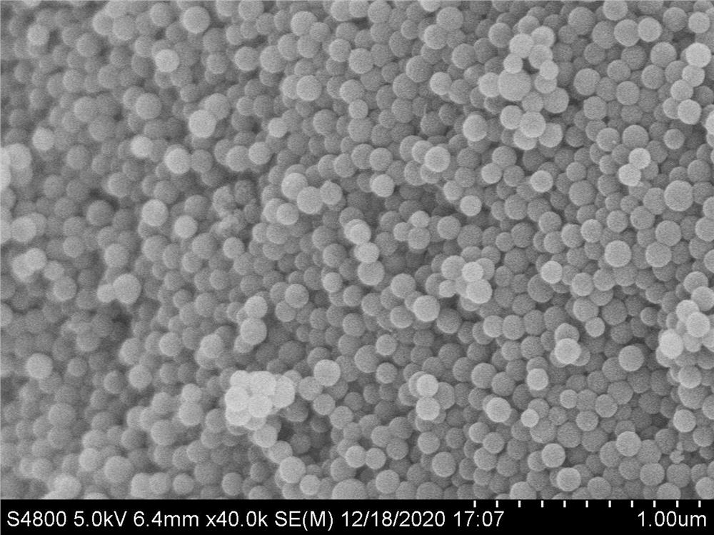 Method for preparing hollow mesoporous silica nanosphere loaded propranolol hydrochloride composite system