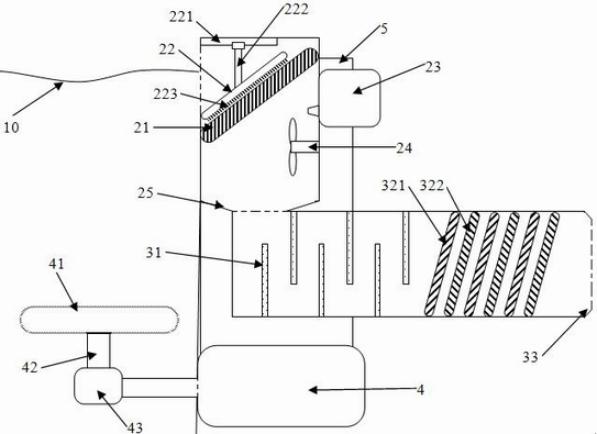 An intelligent water conservancy engineering treatment device for water pollution