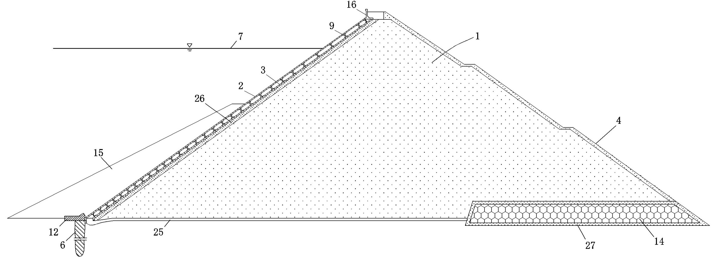 Steel structural panel sand gravel dam