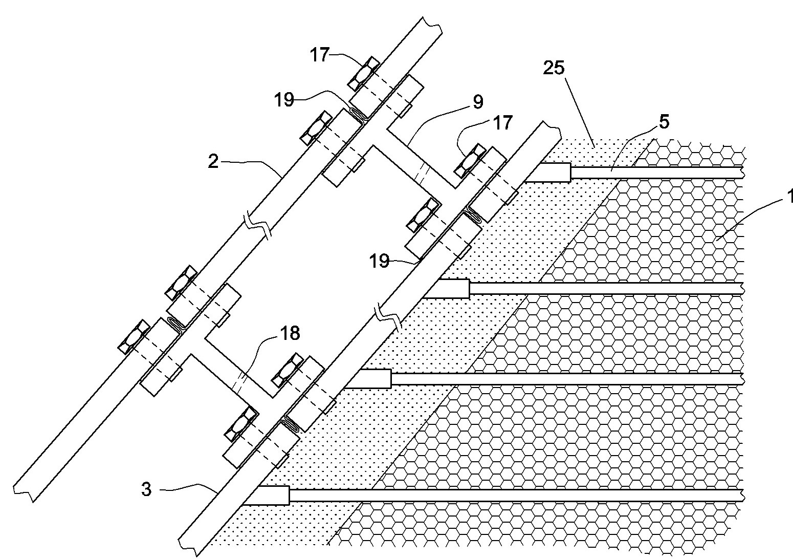 Steel structural panel sand gravel dam