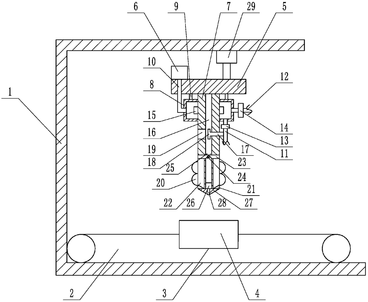 Motorcycle parts conveying device