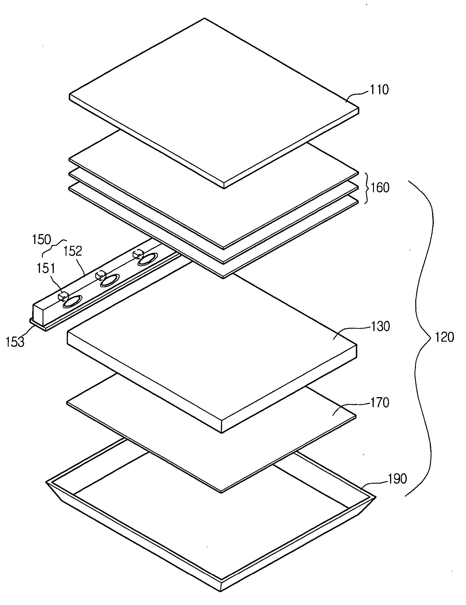 Light emitting diode array, method of manufacturing the same, backlight assembly having the same, and LCD having the same