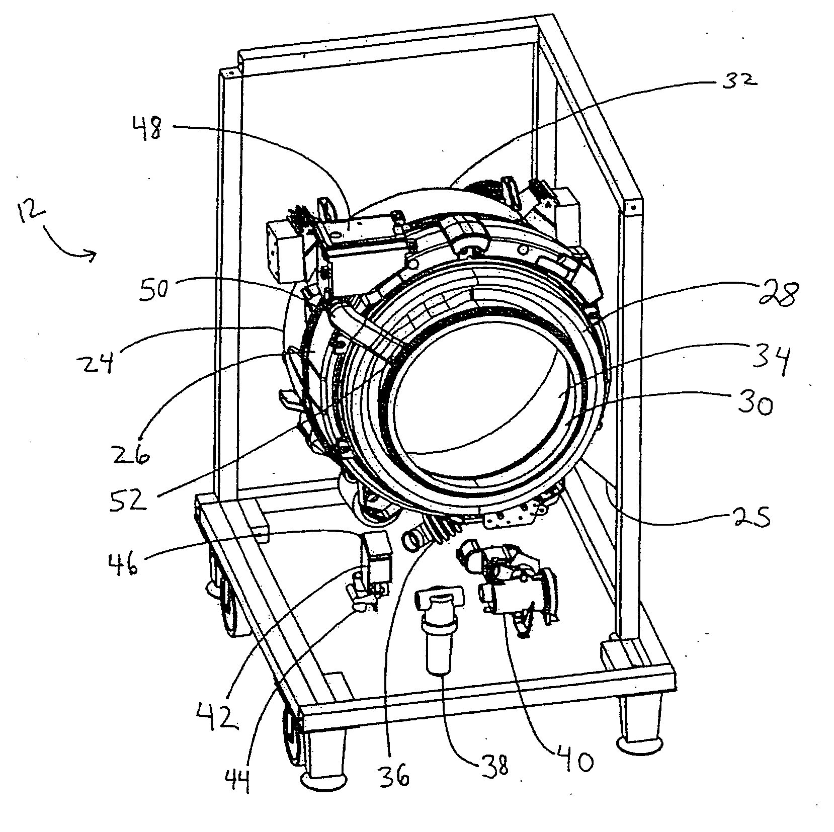 Fabric laundering apparatus adapted for using a select rinse fluid