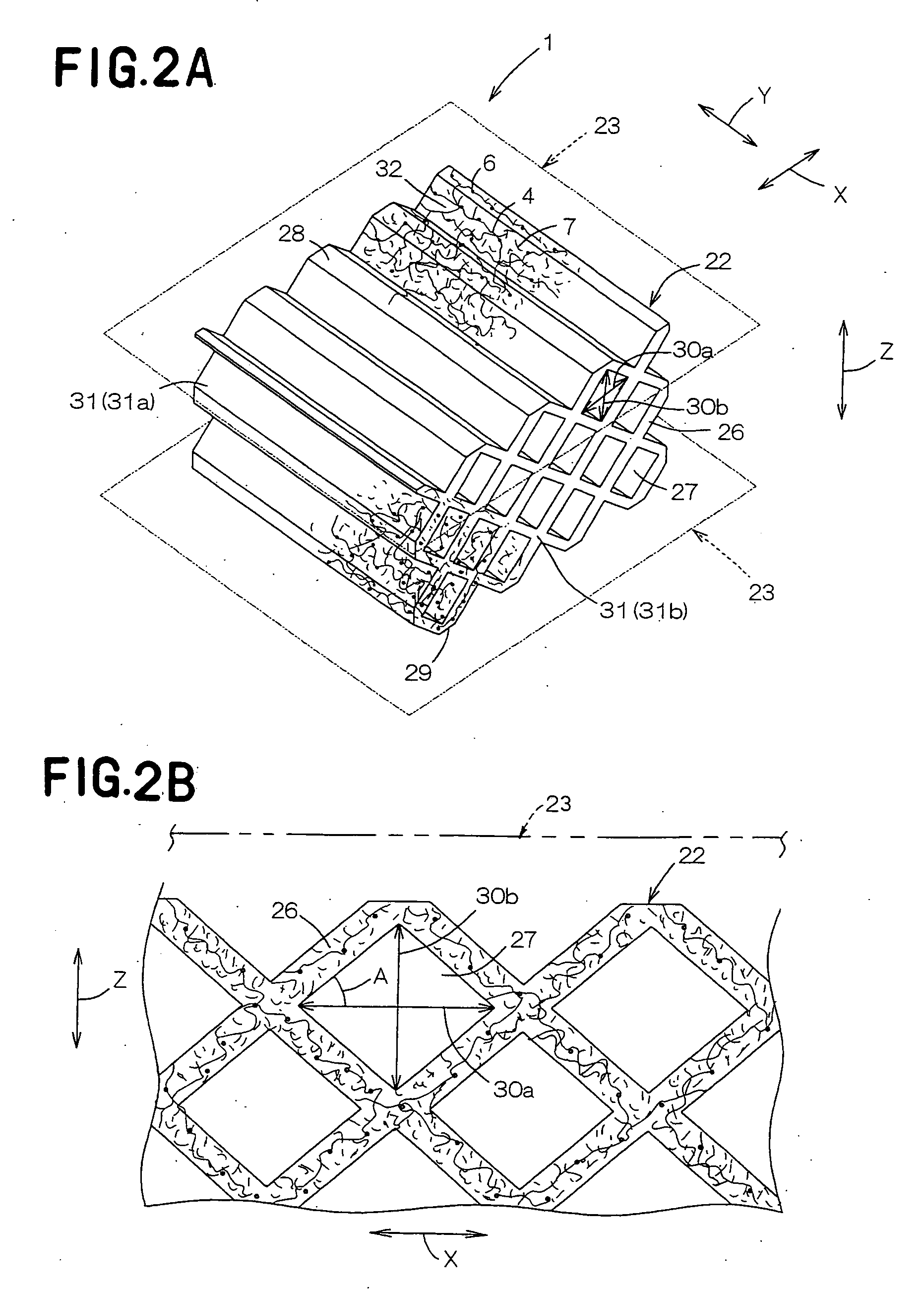 Water-absorbent structure and process for making the same