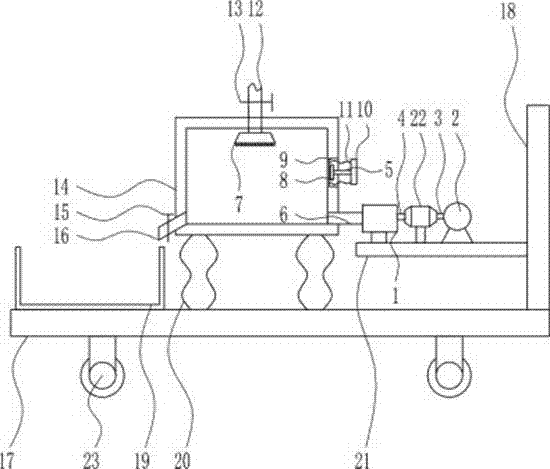 Drying device for human whey powder production process