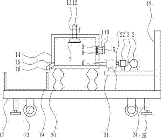 Drying device for human whey powder production process