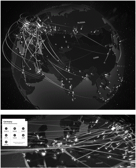 Platform state display method and system based on geographic information