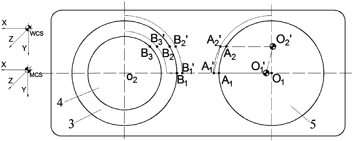 Calibrating device and calibrating method for contact online detection system of lathe